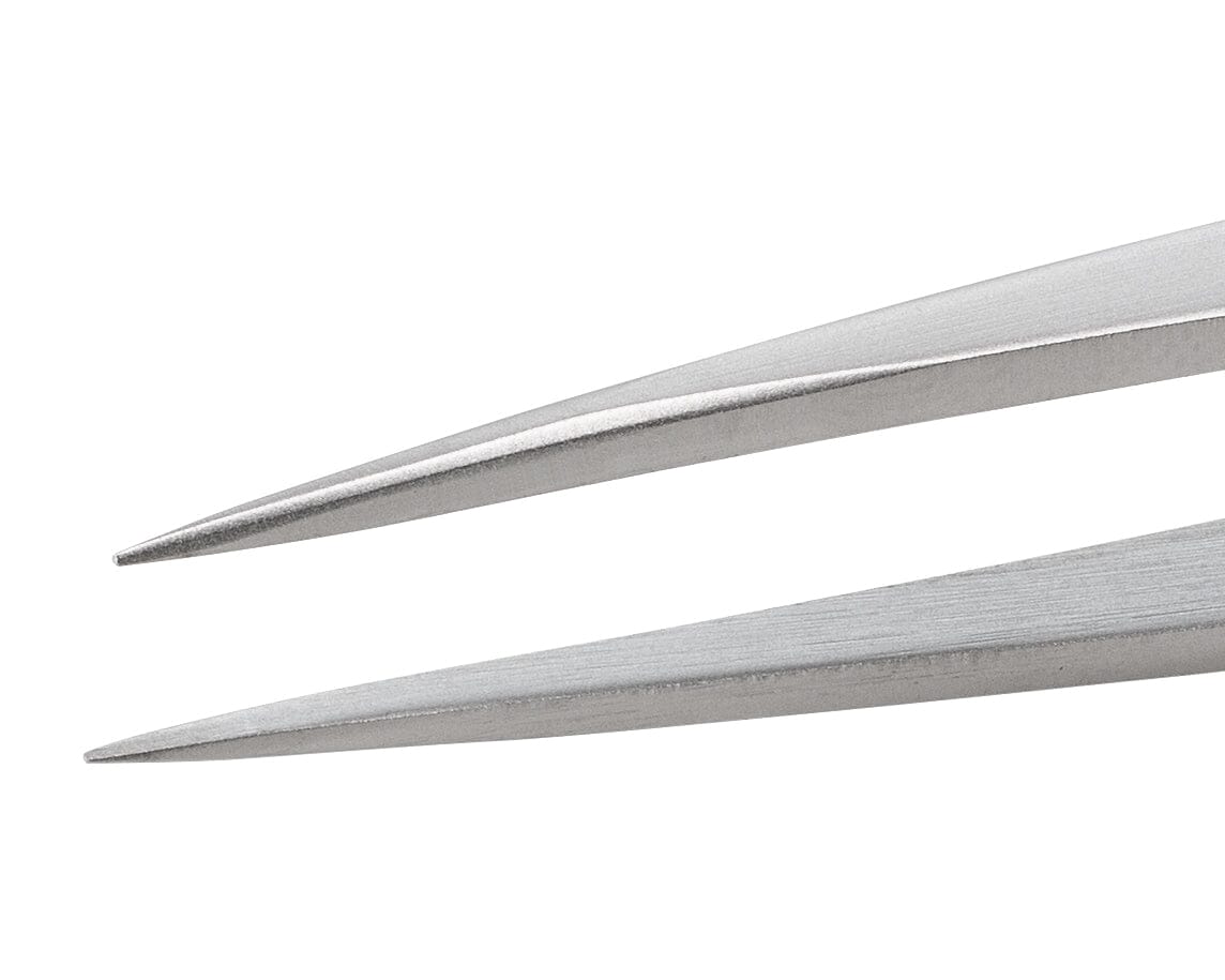 Ideal-tek Boley Tweezers – Style GG – Anti-Acid / Anti-Magnetic Stainless Steel – 130mm (5.1″) – Made in Italy