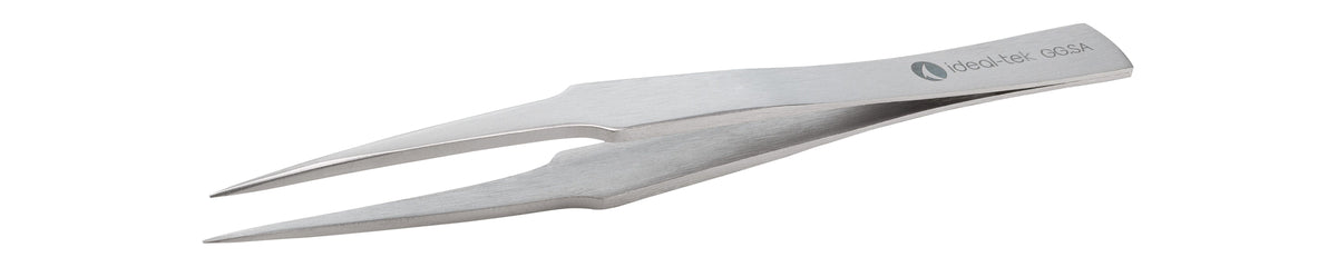 Ideal-tek Boley Tweezers – Style GG – Anti-Acid / Anti-Magnetic Stainless Steel – 130mm (5.1″) – Made in Italy