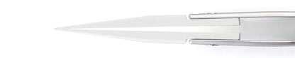 Ideal-tek Ceramic Replaceable Tip Tweezers Style 2A – Zirconia Tips (A2AMZ) – Straight Fine Flat Tips, Superior Finish – 140mm (5.5") – Swiss Made