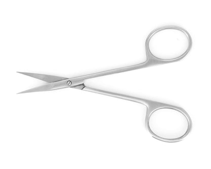 Ideal-tek EasyCut Scissors – Stainless Steel – Straight – OAL 110mm (4.3″) – Made in Pakistan