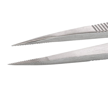 Ideal-tek Economy Tweezers – Style 00 – Anti-Acid / Anti-Magnetic Stainless Steel – 120mm (4.7″) – Made in Pakistan