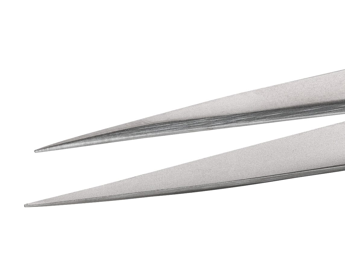 Ideal-tek Economy tweezers – Style 1 – Anti-Acid / Anti-Magnetic Stainless Steel – 120mm (4.7″) – Made in Pakistan