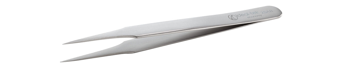 Ideal-tek Economy Tweezers – Style 2 – Anti-Acid / Anti-Magnetic Stainless Steel – 120mm (4.7″) – Made in Pakistan