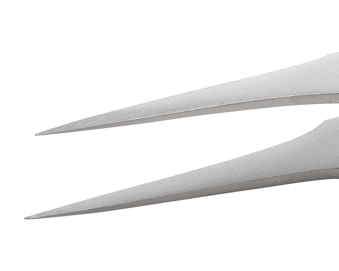Ideal-tek Economy Tweezers – Style 2 – Anti-Acid / Anti-Magnetic Stainless Steel – 120mm (4.7″) – Made in Pakistan