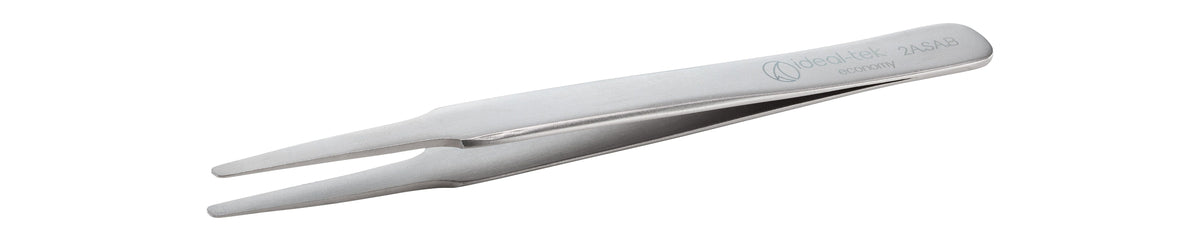 Ideal-tek Economy tweezers – Style 2A – Anti-Acid / Anti-Magnetic Stainless Steel – 120mm (4.7″) – Made in Pakistan