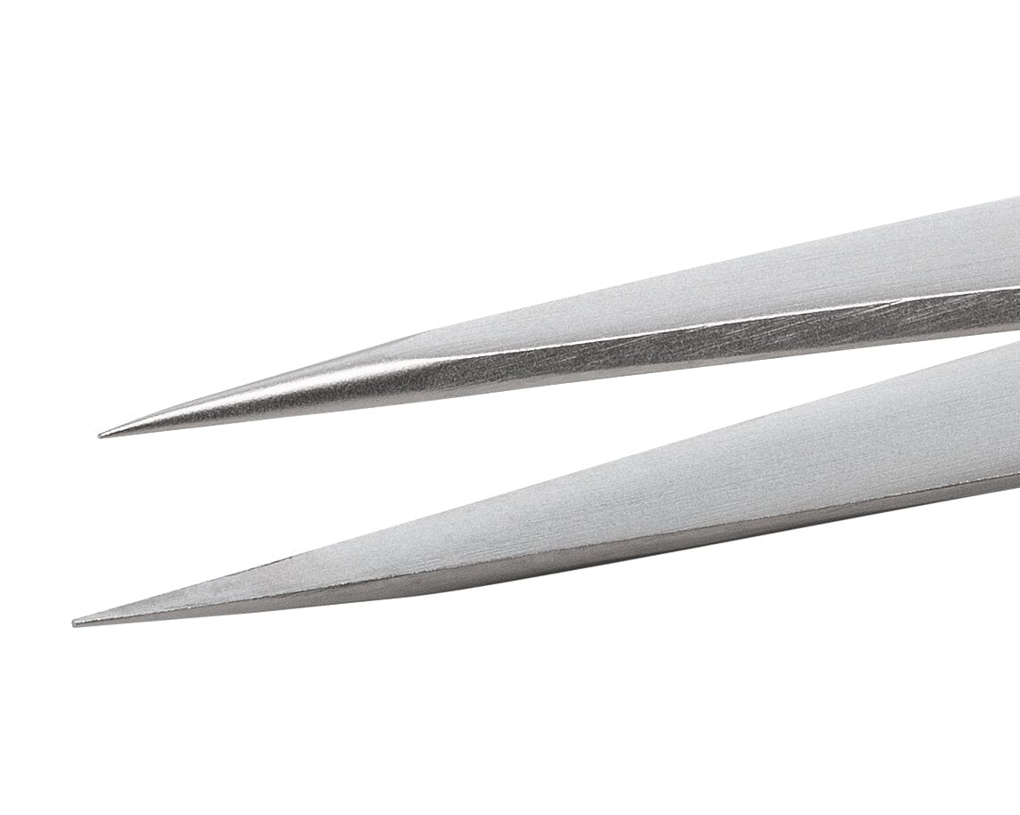 Ideal-tek Economy tweezers – Style 3 – Anti-Acid / Anti-Magnetic Stainless Steel – 110mm (4.3″) – Made in Pakistan