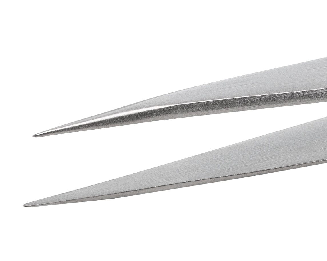 Ideal-tek Economy Tweezers – Style 3 – Anti-Acid / Anti-Magnetic Stainless Steel – 125mm (4.9″) – Made in Pakistan
