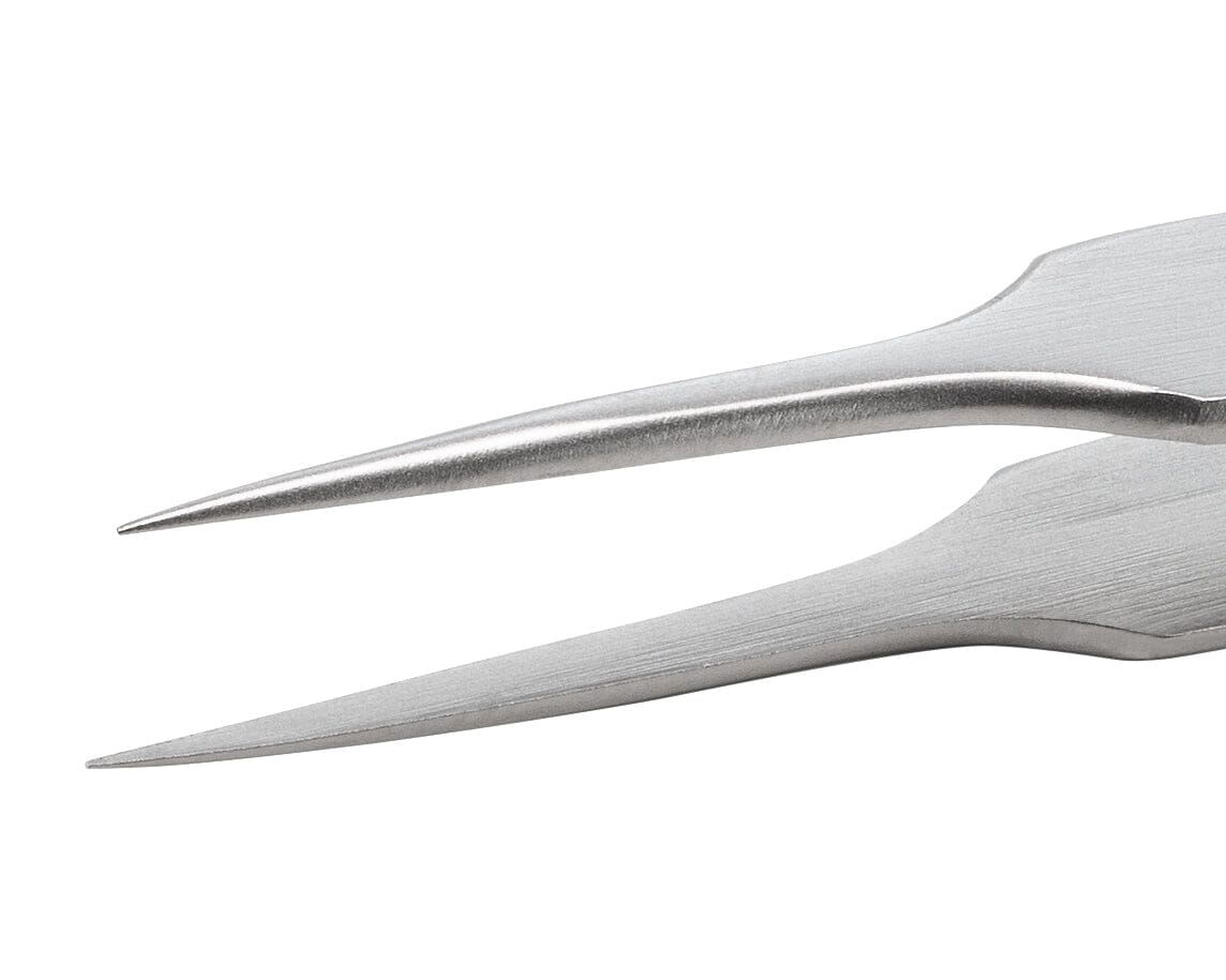 Ideal-tek Economy Tweezers – Style 4 – Anti-Acid / Anti-Magnetic Stainless Steel – 110mm (4.3″) – Made in Pakistan