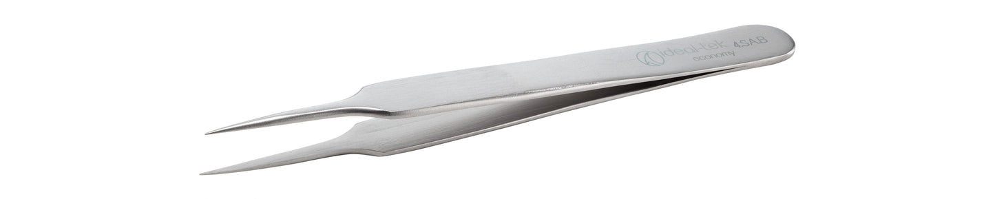 Ideal-tek Economy Tweezers – Style 4 – Anti-Acid / Anti-Magnetic Stainless Steel – 110mm (4.3″) – Made in Pakistan