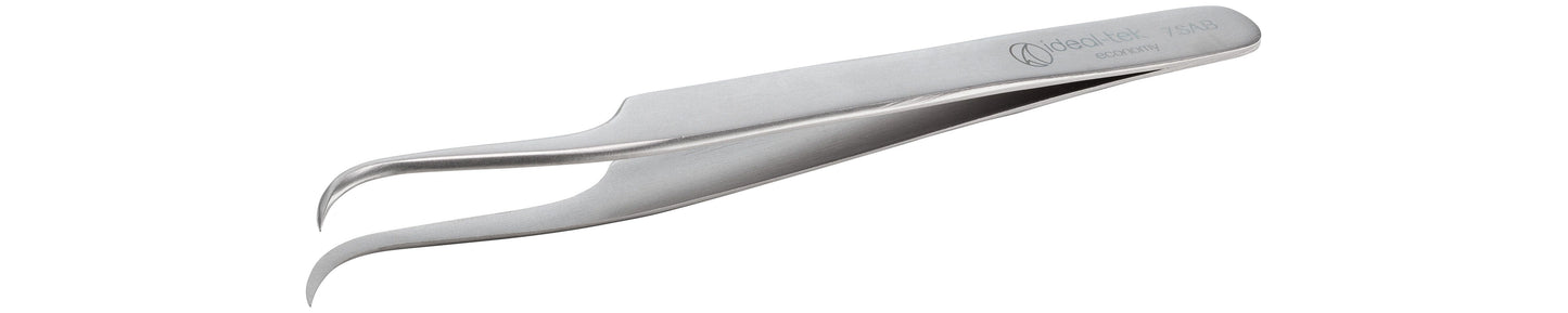 Ideal-tek Economy tweezers – Style 7 – Anti-Acid / Anti-Magnetic Stainless Steel – 120mm (4.7″) – Made in Pakistan