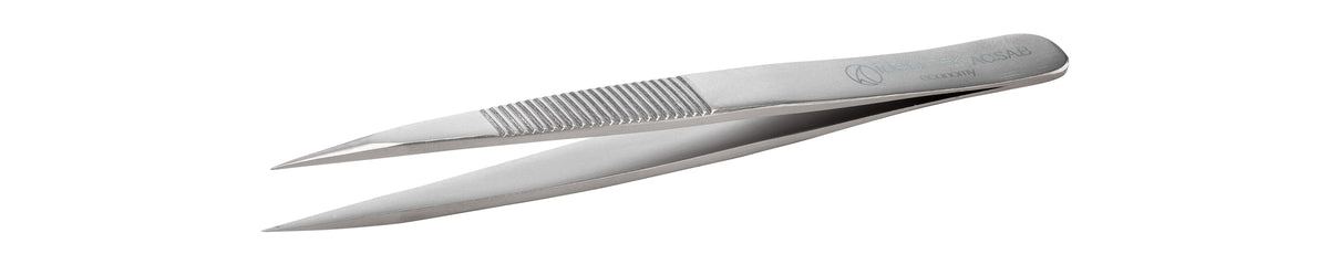 Ideal-tek Economy Tweezers – Style AC – Anti-Acid / Anti-Magnetic Stainless Steel – 110mm (4.3″) – Made in Pakistan