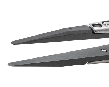 Ideal-tek ESD Ceramic Tip Tweezers – Style 2A – Zirconia Tips A2AZJK – 130mm (5.1″) – Swiss Made