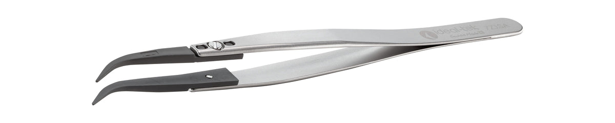 Ideal-tek ESD Ceramic Tip Tweezers – Style 7 – Zirconia Tips A7ZJ – 135mm (5.3″) – Swiss Made