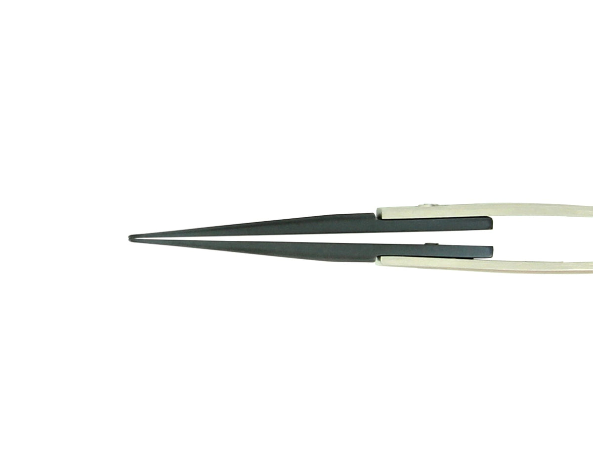Ideal-tek ESD Ceramic Tip Tweezers – Style 71 – Zirconia Tips A71ZJ – 135mm (5.3″) – Swiss Made