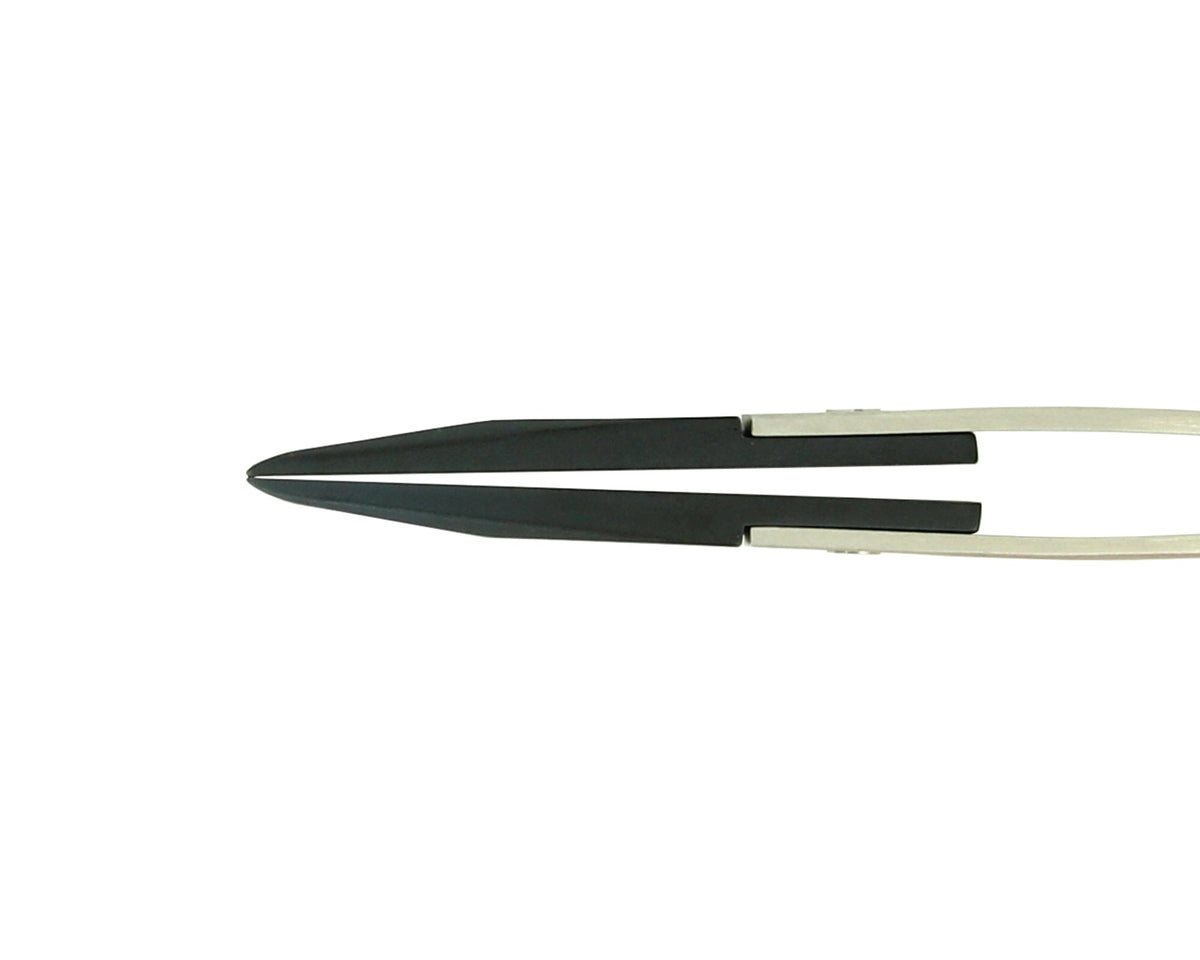 Ideal-tek ESD Ceramic Tip Tweezers – Style 72 – Zirconia Tips A72ZJ – 135mm (5.3″) – Swiss Made