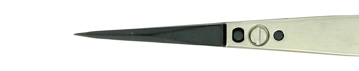 Ideal-tek ESD Ceramic Tip Tweezers – Style 72 – Zirconia Tips A72ZJ – 135mm (5.3″) – Swiss Made