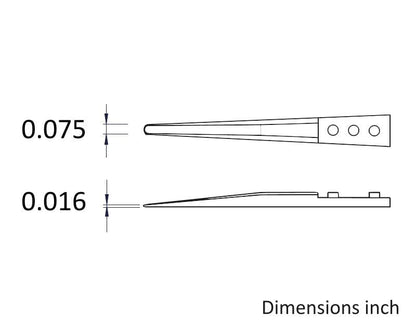 Ideal-tek ESD Ceramic Tips – Style 2A – Zirconia tips for 2AZJK.SA – 40mm (1.6″) – Swiss Made