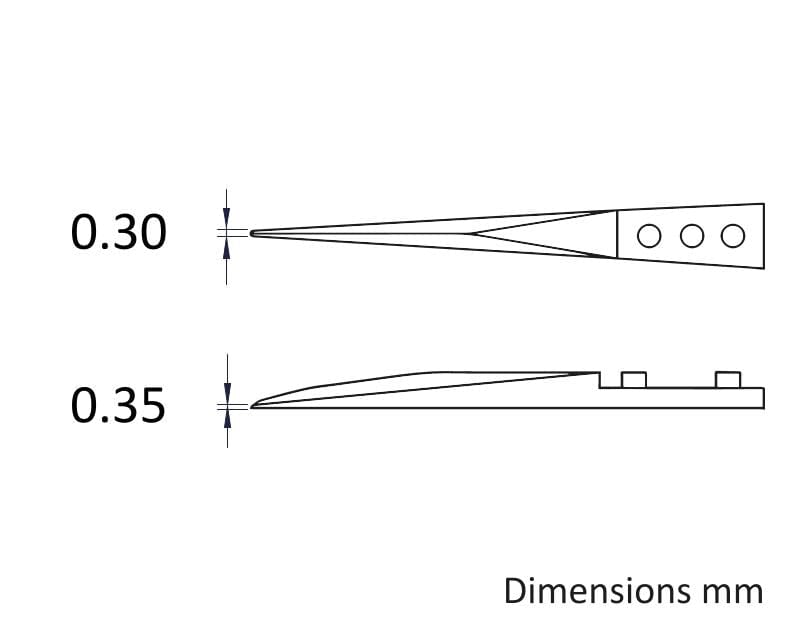 Ideal-tek ESD Ceramic Tips – Style 72 – Zirconia tips for 72ZJ.SA – 45mm (1.8″) – Swiss Made