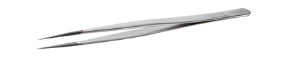 Ideal-tek ESD Diamond Tweezers – Stainless Steel – Anti-Acid / Anti-Magnetic Stainless Steel – 140mm (5.5″) – Swiss Made