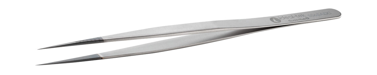 Ideal-tek ESD Diamond Tweezers – Stainless Steel – Anti-Acid / Anti-Magnetic Stainless Steel – 155mm (6.1″) – Swiss Made
