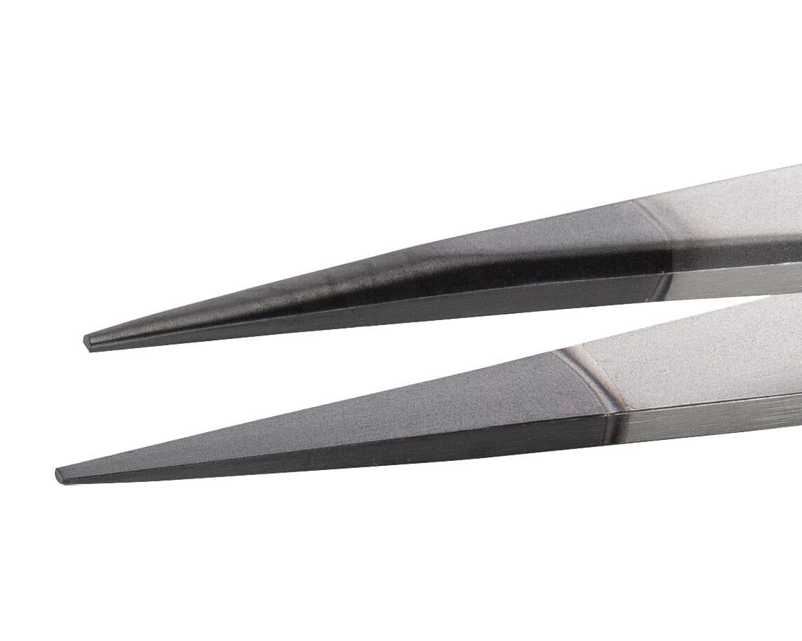 Ideal-tek ESD Diamond Tweezers – Style 00 – Anti-Acid / Anti-Magnetic Stainless Steel – 120mm (4.7″) – Swiss Made