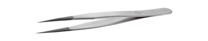 Ideal-tek ESD Diamond Tweezers – Style 1 – Anti-Acid / Anti-Magnetic Stainless Steel – 120mm (4.7″) – Swiss Made