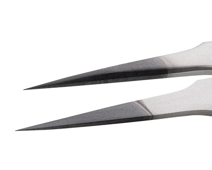 Ideal-tek ESD Diamond Tweezers – Style 2 – Anti-Acid / Anti-Magnetic Stainless Steel – 120mm (4.7″) – Swiss Made