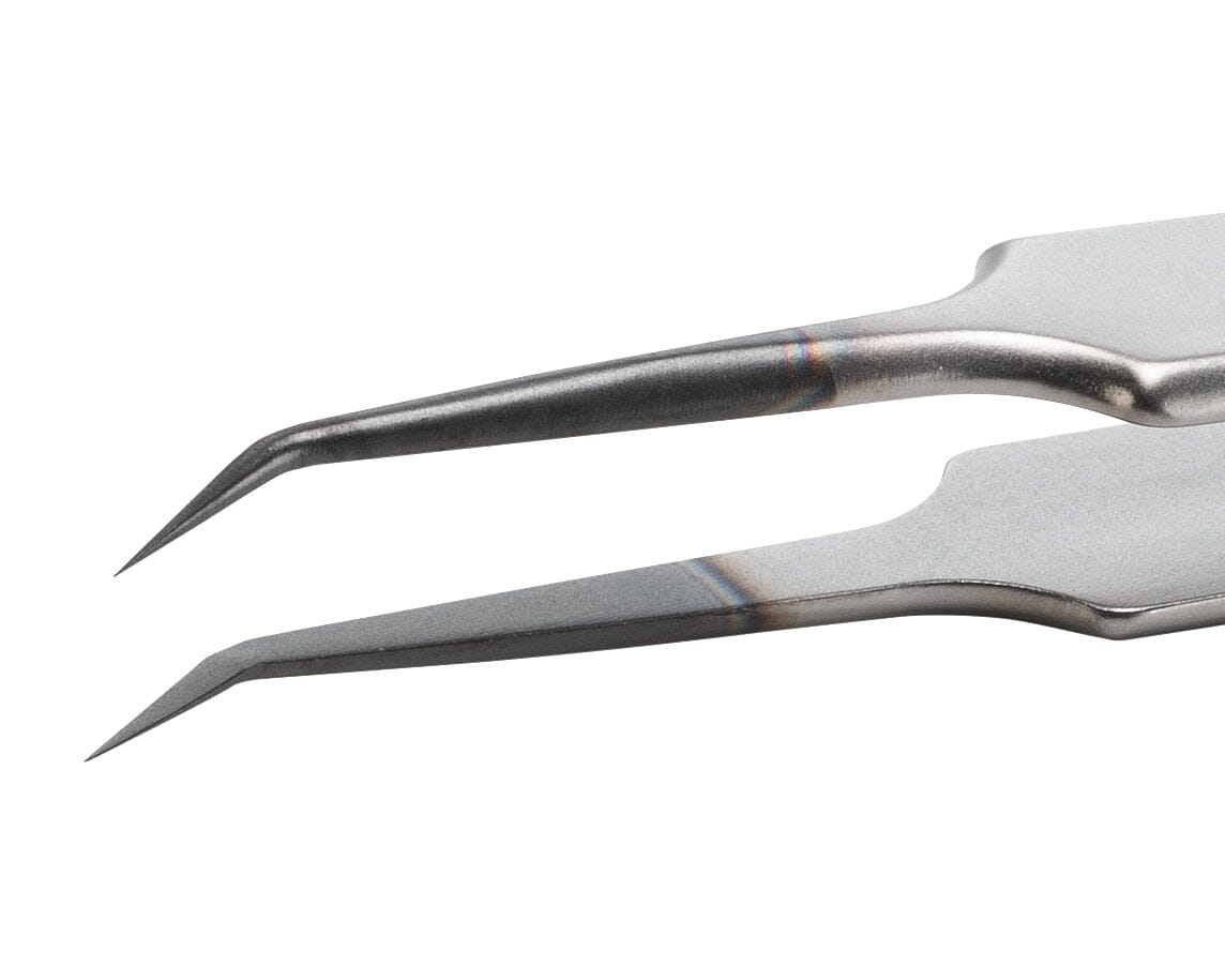 Ideal-tek ESD Diamond Tweezers – Style 5 – Anti-Acid / Anti-Magnetic Stainless Steel – 110mm (4.3″) – Swiss Made