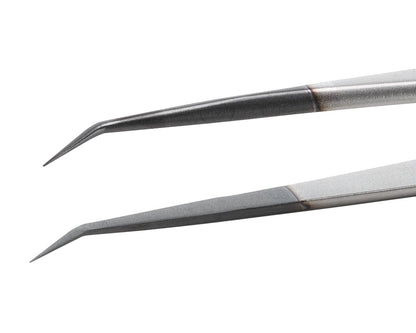 Ideal-tek ESD Diamond Tweezers – Style 60 – Anti-Acid / Anti-Magnetic Stainless Steel – 140mm (5.5″) – Swiss Made