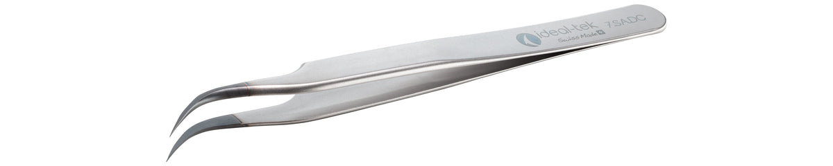 Ideal-tek ESD Diamond Tweezers – Style 7 – Anti-Acid / Anti-Magnetic Stainless Steel – 120mm (4.7″) – Swiss Made