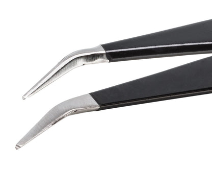 Ideal-tek ESD Epoxy Coated Tweezers – Style SM115 – Anti-Acid / Anti-Magnetic Stainless Steel – 115mm (4.5″) – Swiss Made