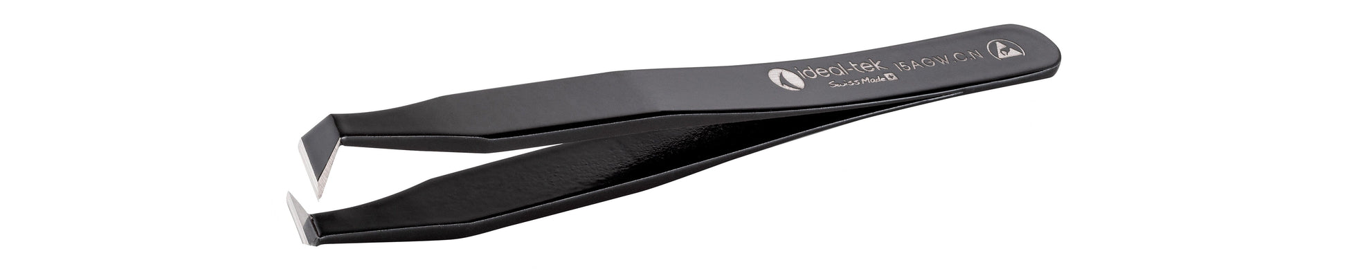 Ideal-tek ESD Epoxy Cutting Tweezers – Style 15AGW – Carbon Steel – 115mm (4.5″) – Swiss Made