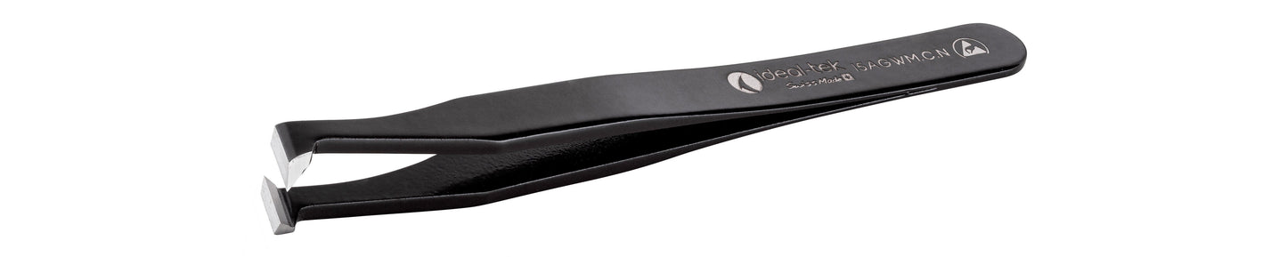 Ideal-tek ESD Epoxy Cutting Tweezers – Style 15AGWM – Carbon Steel – 115mm (4.5″) – Swiss Made