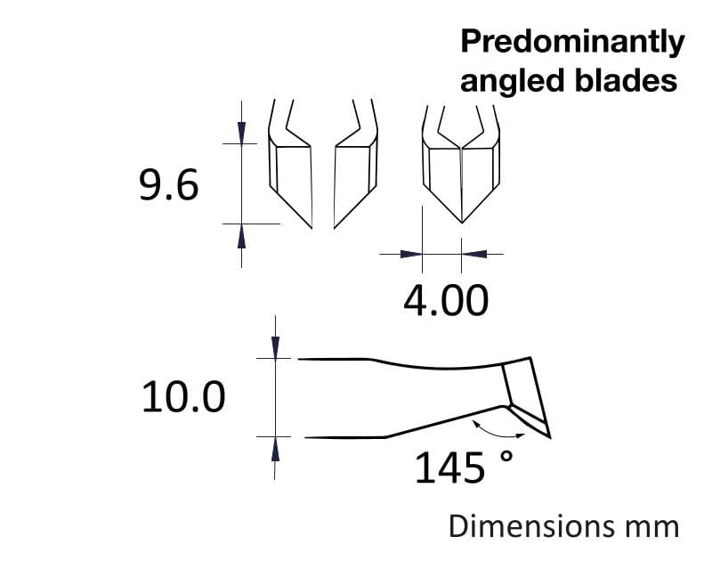 Ideal-tek ESD Epoxy Cutting Tweezers – Style 15AGWM – Carbon Steel – 115mm (4.5″) – Swiss Made