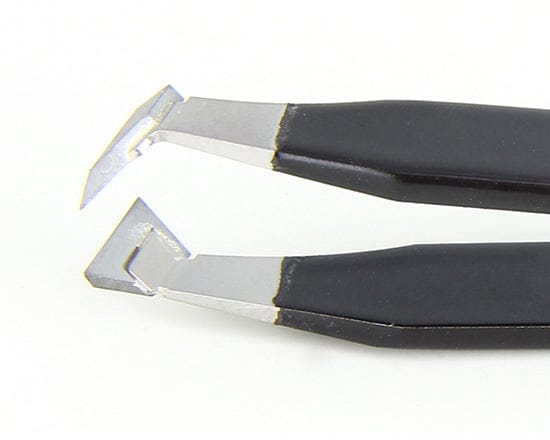 Ideal-tek ESD Epoxy Tweezers – Style 15AGHM – Anti-Magnetic Stainless Steel – Tungsten Tips – 115m-4.5″ – Swiss Made