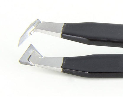 Ideal-tek ESD Epoxy Tweezers – Style 15AGHM – Anti-Magnetic Stainless Steel – Tungsten Tips – 115m-4.5″ – Swiss Made