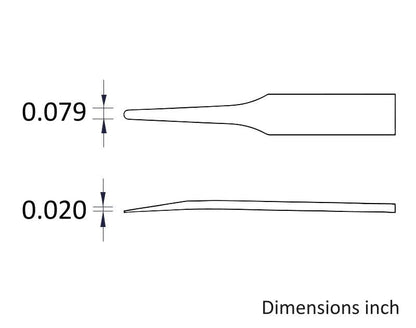Ideal-tek ESD Full Plastic tweezers – Style 702A – Carbon Fiber – 115mm (4.5″) – Swiss Made