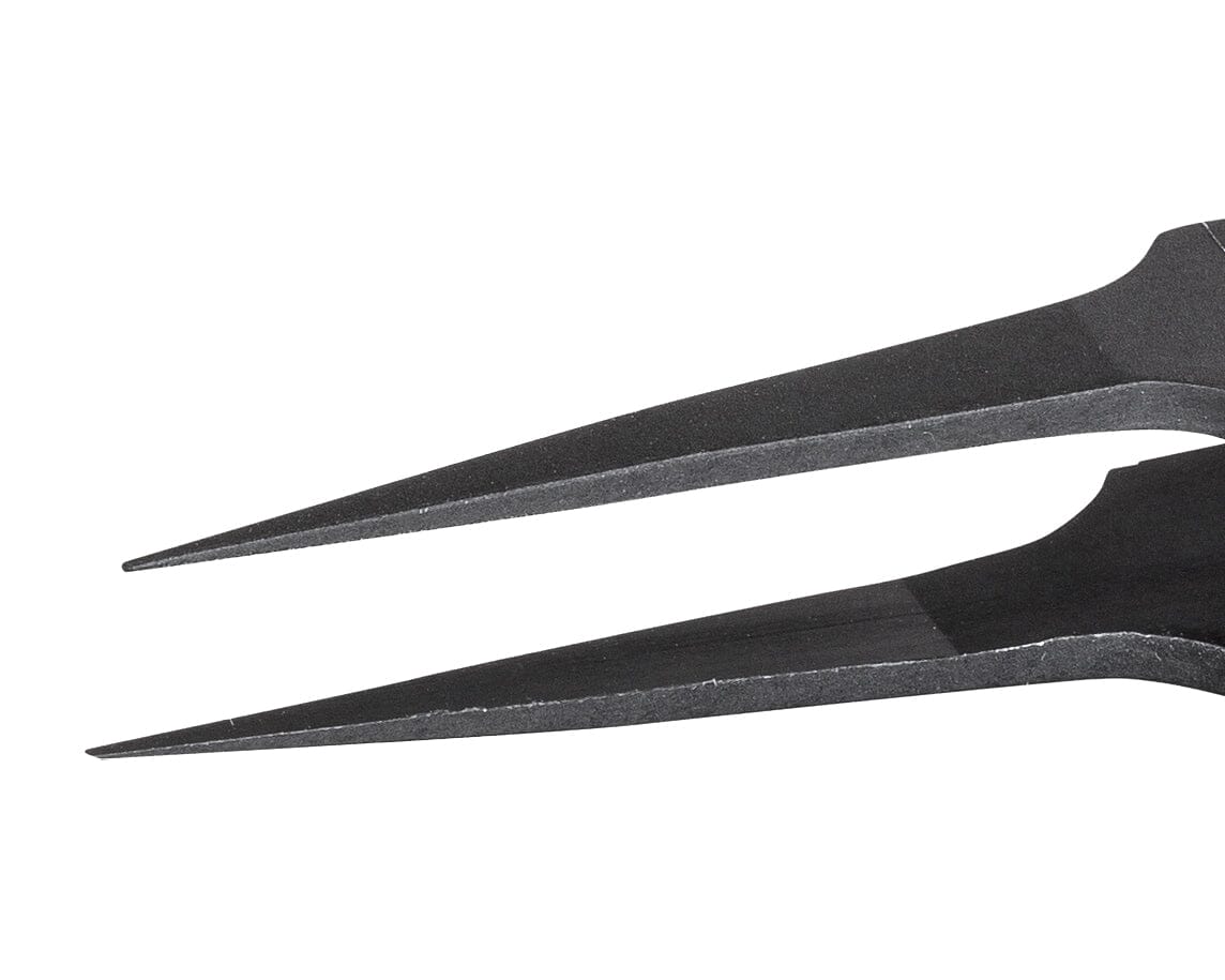 Ideal-tek ESD Full Plastic tweezers – Style 705 – Carbon Fiber – 115mm (4.5″) – Swiss Made