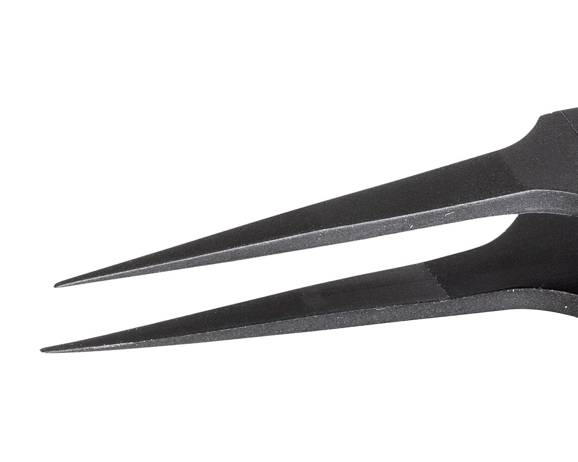 Ideal-tek ESD Full Plastic tweezers – Style 705 – PVDF plastic – 115mm (4.5″) – Swiss Made