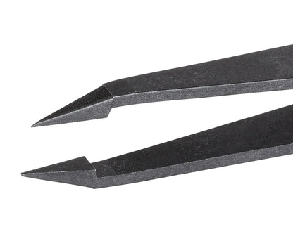Ideal-tek ESD Full Plastic tweezers – Style 707 – PVDF plastic – 115mm (4.5″) – Swiss Made