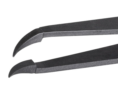 Ideal-tek ESD Full Plastic tweezers – Style 707A – Carbon Fiber – 115mm (4.5″) – Swiss Made