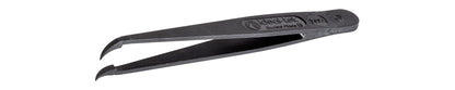 Ideal-tek ESD Full Plastic tweezers – Style 707A – PVDF plastic – 115mm (4.5″) – Swiss Made