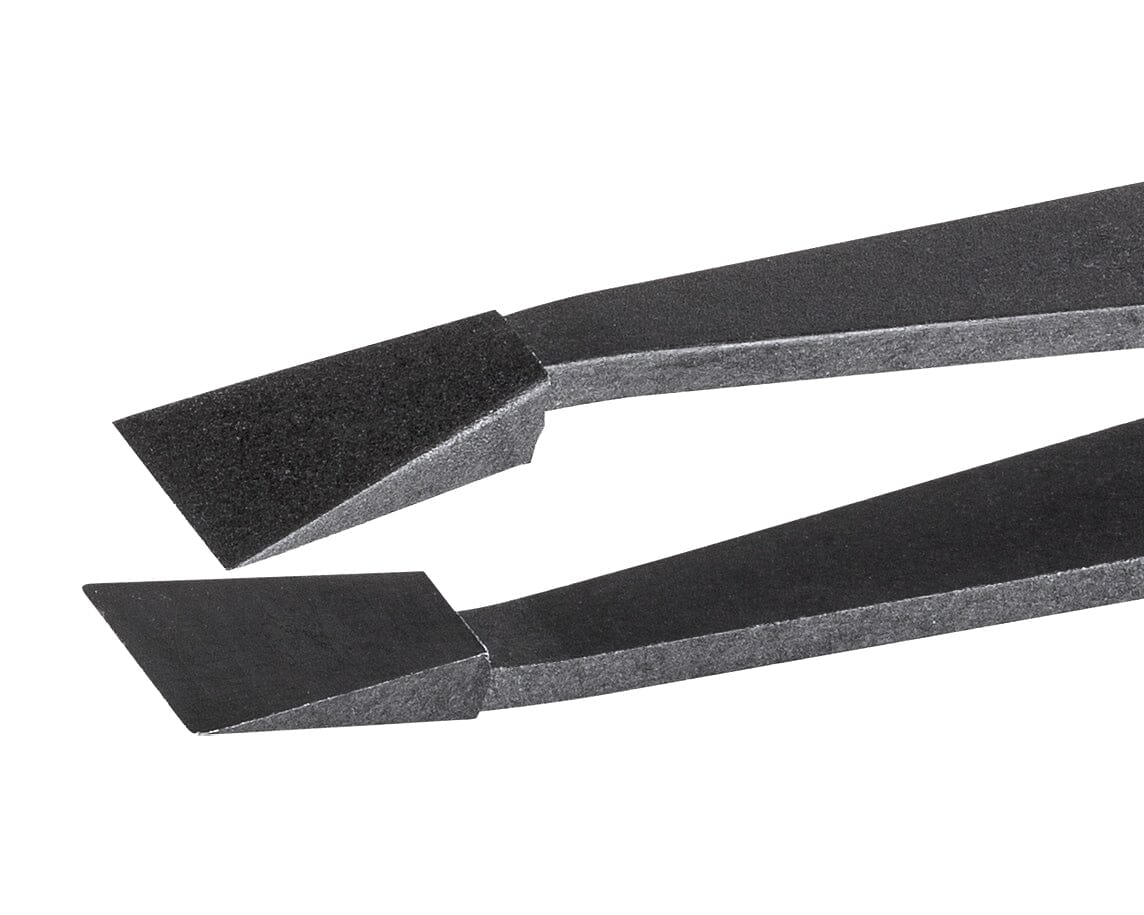 Ideal-tek ESD Full Plastic tweezers – Style 710 – Carbon Fiber – 115mm (4.5″) – Swiss Made