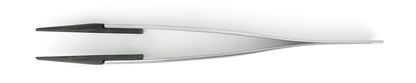 Ideal-tek ESD Plastic Tip Tweezers – Style 00 – Carbon Fiber Tips – 130mm (5.1″) – Swiss Made