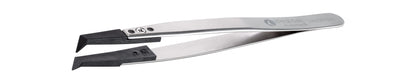 Ideal-tek ESD Plastic Tip Tweezers – Style 246 – Carbon Fiber Tips A246CF – 125mm (4.9″) – Swiss Made