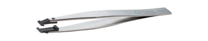 Ideal-tek ESD Plastic Tip tweezers – Style 252 – Carbon Fiber Tips – 115mm (4.5″) – Swiss Made