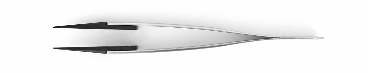 Ideal-tek ESD Plastic Tip Tweezers – Style 259 – PEEK Tips A259CP – 130mm (5.1″) – Swiss Made