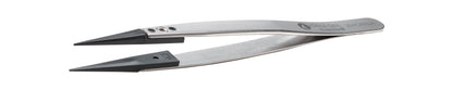 Ideal-tek ESD Plastic Tip Tweezers – Style 259 – PEEK Tips A259CP – 130mm (5.1″) – Swiss Made