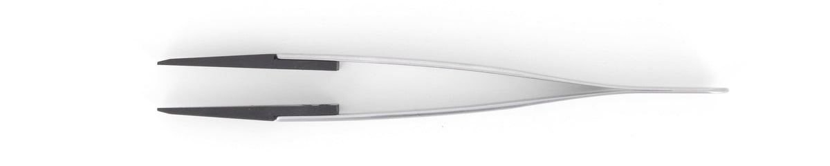 Ideal-tek ESD Plastic Tip Tweezers – Style 272 – Carbon Fiber Tips A272CF – 130mm (5.1″) – Swiss Made