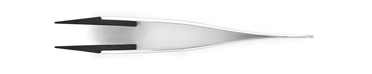 Ideal-tek ESD Plastic Tip Tweezers – Style 277 – Carbon Fiber Tips A277CF – 105mm (4.1″) – Swiss Made